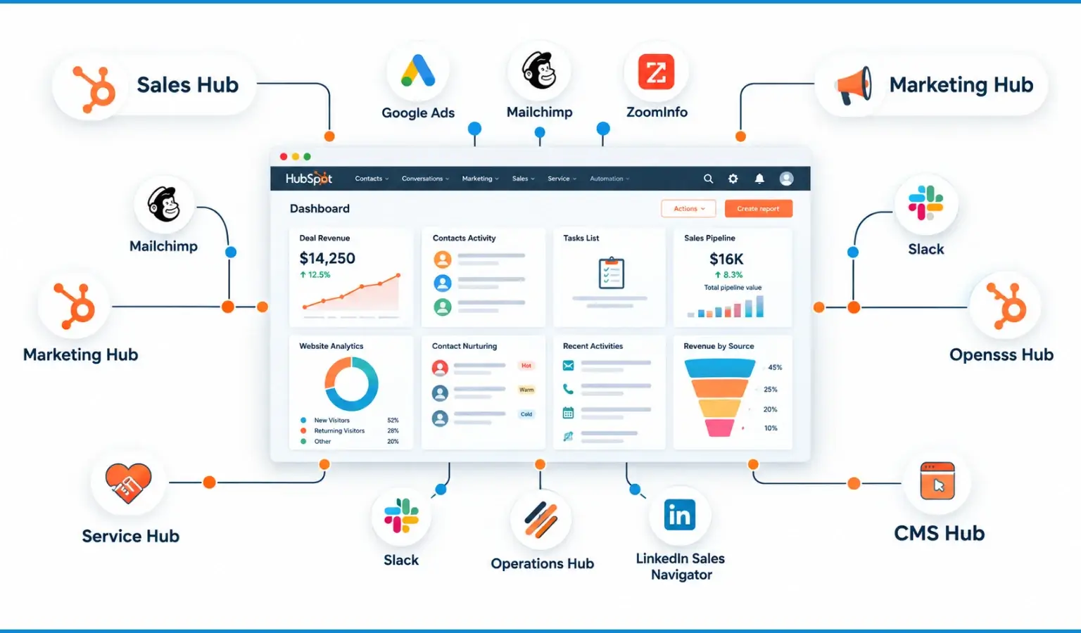 Hubspot CRM System Integration Dashboard